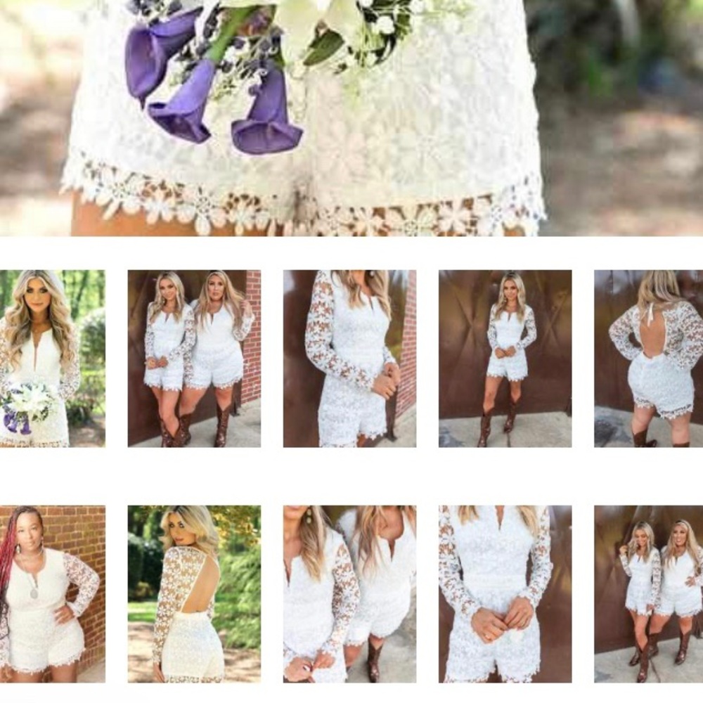 White Lace Romper